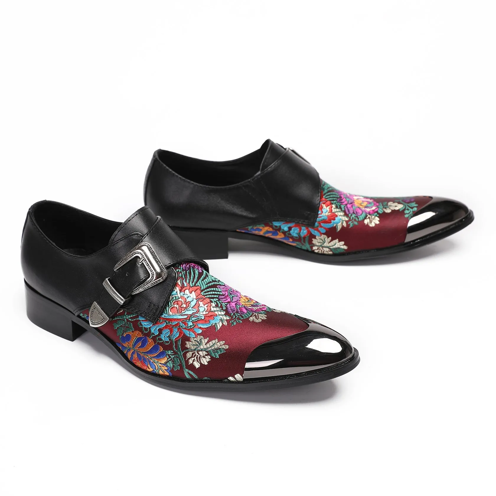 AOMISHOES™ Crimson Elegance Dress Shoes #4005