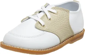 Baby Deer 5176 Conner Saddle Shoe (Toddler),White/Tan,9 M US Toddler