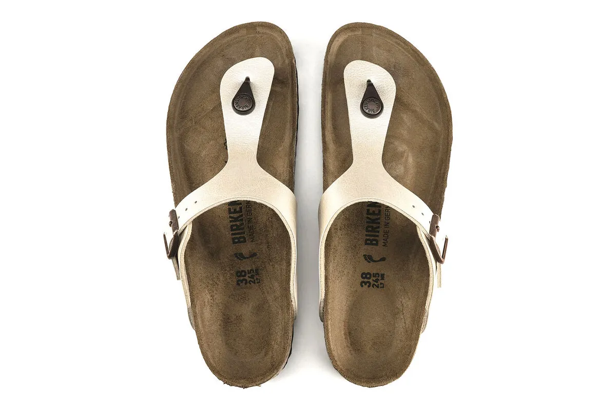 Birkenstock Gizeh R Graceful Pearl White Birko-Flor Womens