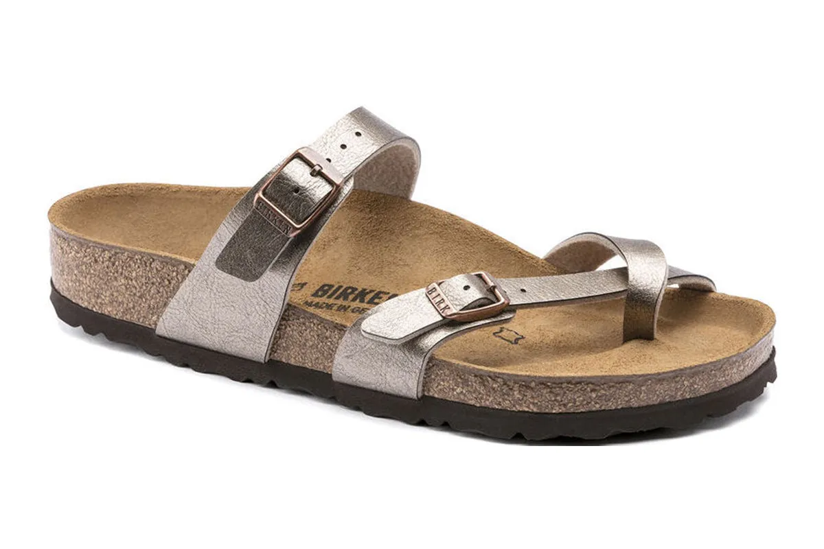 Birkenstock Mayari R Graceful Taupe Birko-Flor Womens