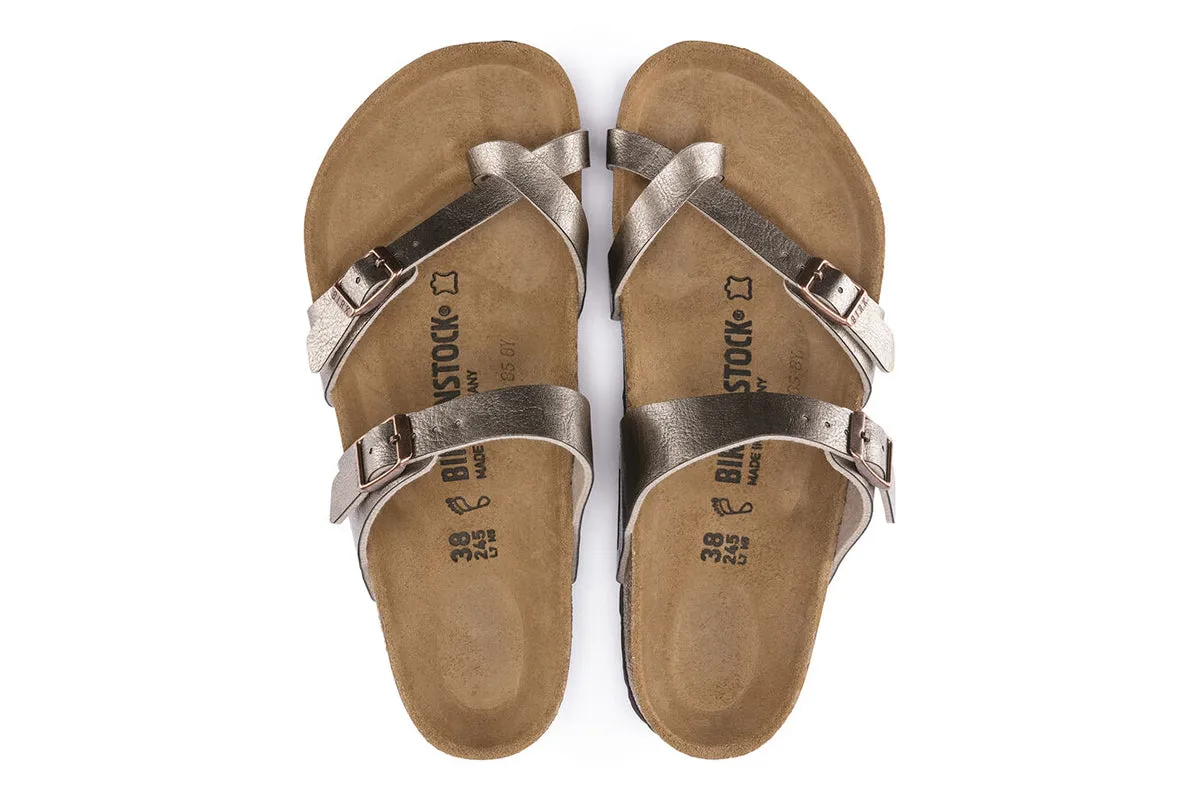 Birkenstock Mayari R Graceful Taupe Birko-Flor Womens