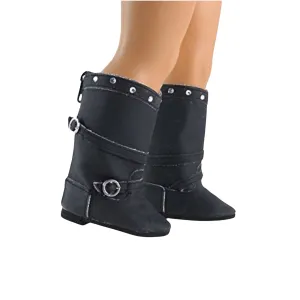 Black Rhinestone Boots for 18-inch dolls