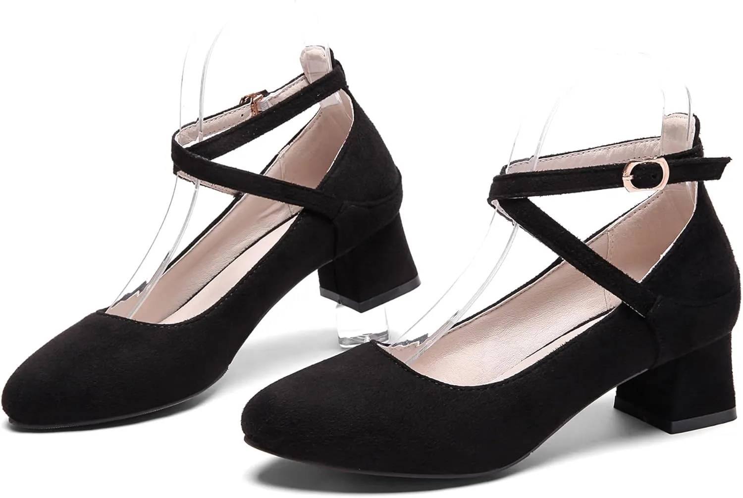 Block Heel Pointed Toe Mary Jane Concise Women Shoes