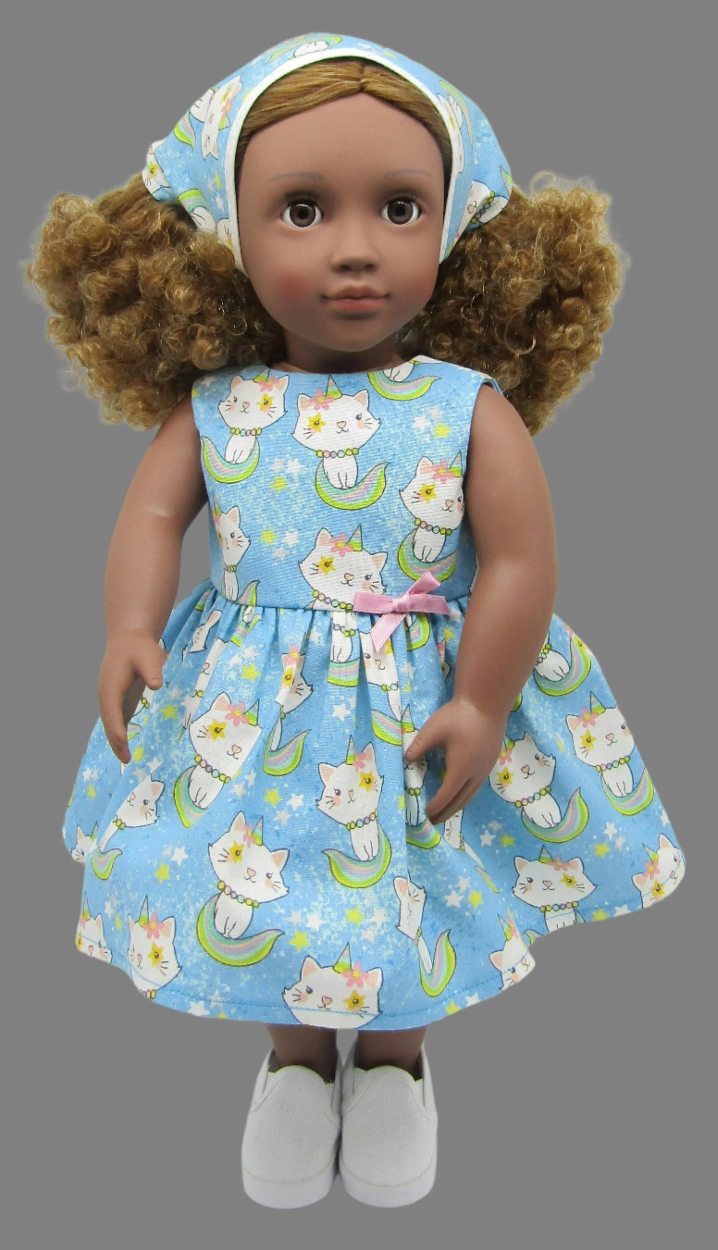 Canvas Slip-on Shoes 18 & 15 inch Doll: White