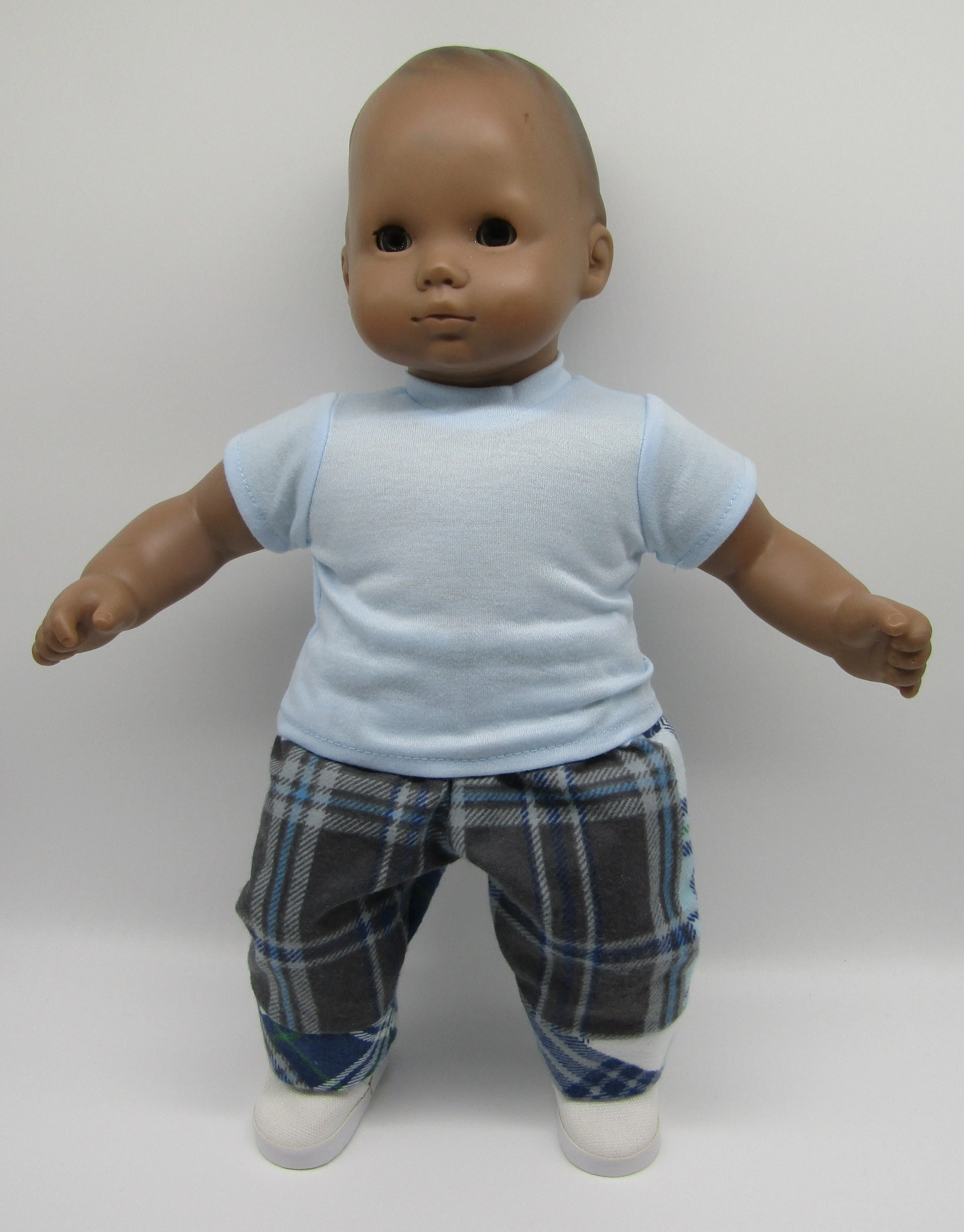 Canvas Slip-on Shoes 18 & 15 inch Doll: White