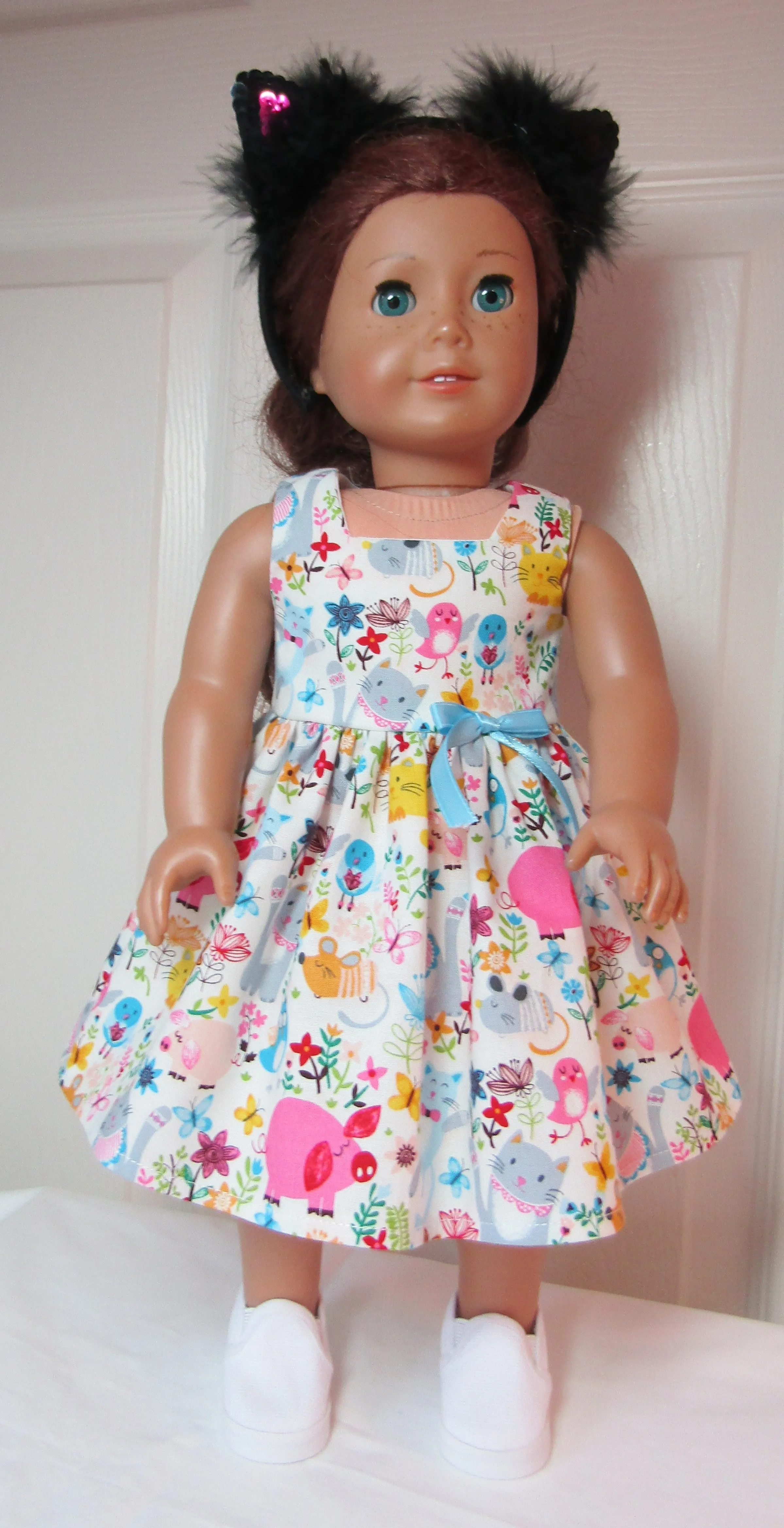 Canvas Slip-on Shoes 18 & 15 inch Doll: White
