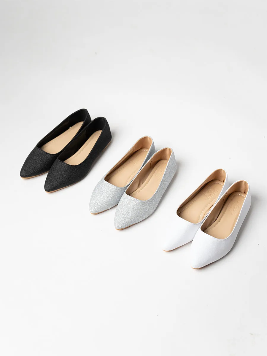 Carly Glitter Ballerina Flats