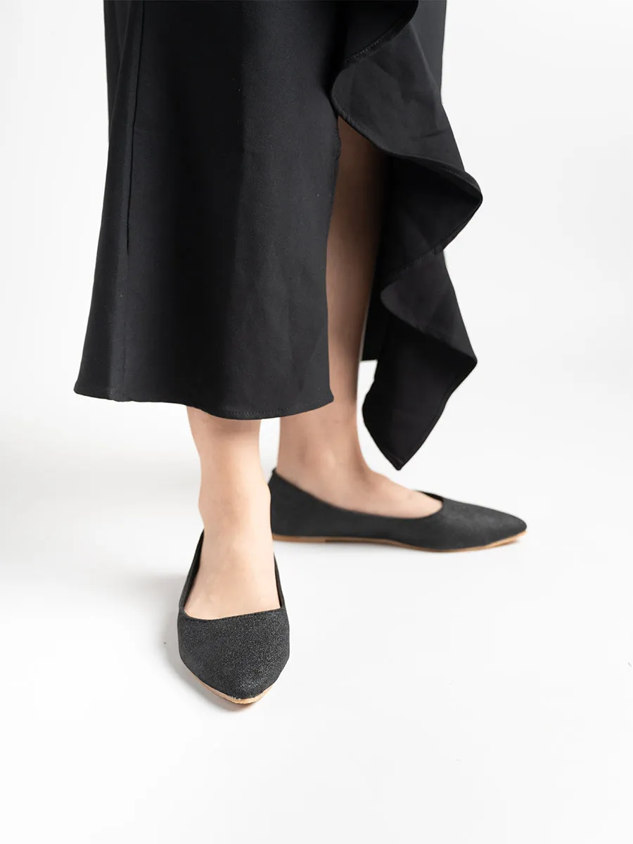 Carly Glitter Ballerina Flats