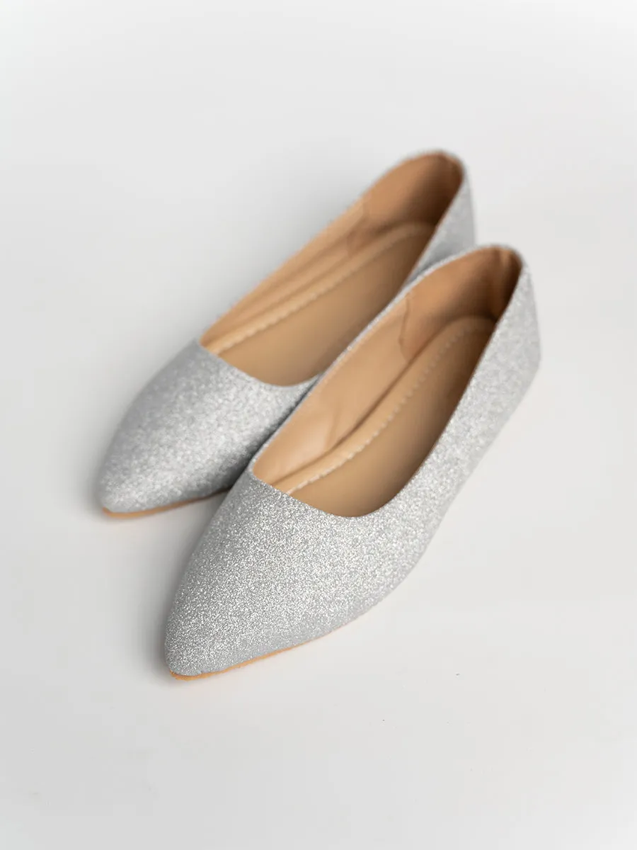 Carly Glitter Ballerina Flats