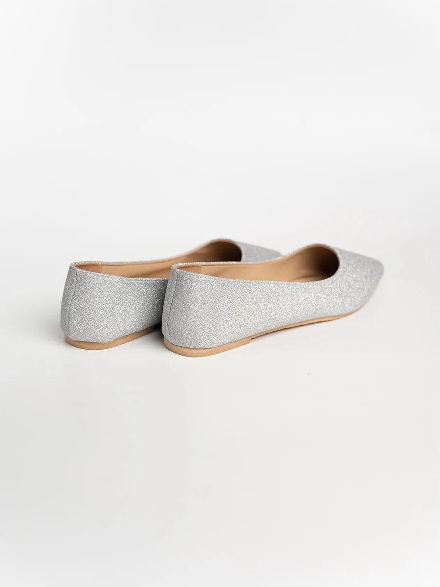 Carly Glitter Ballerina Flats