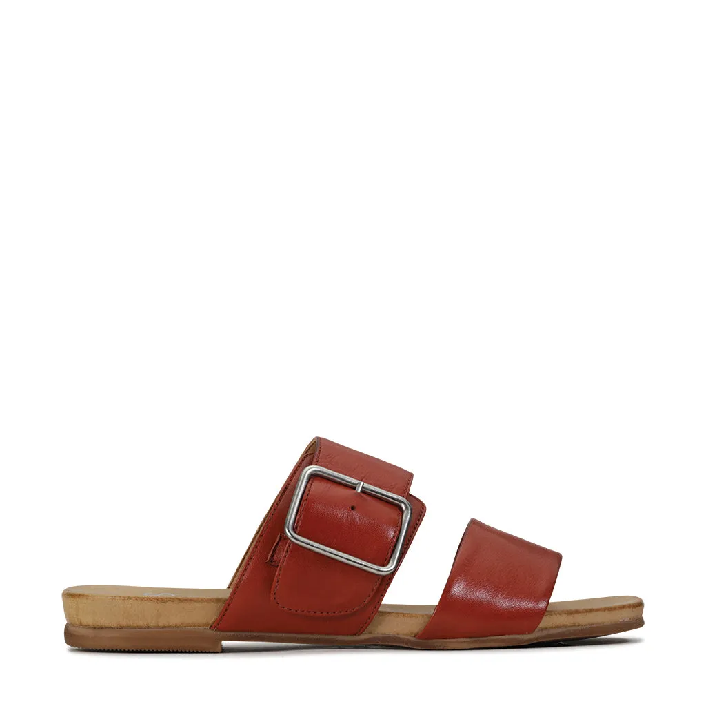 DALLAS LEATHER BUCKLE SANDAL