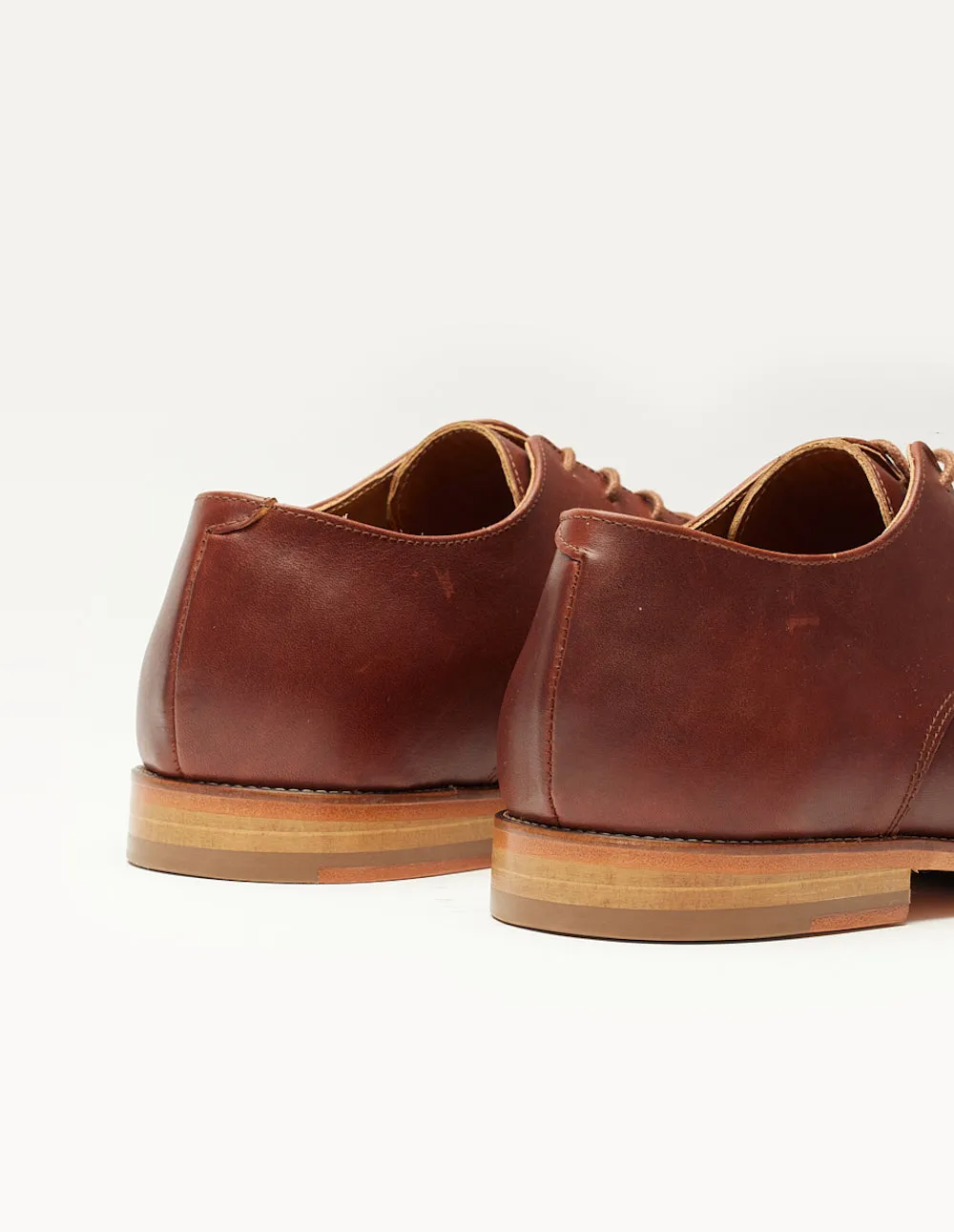Derbies Antonin - Cuir pull-up terracotta