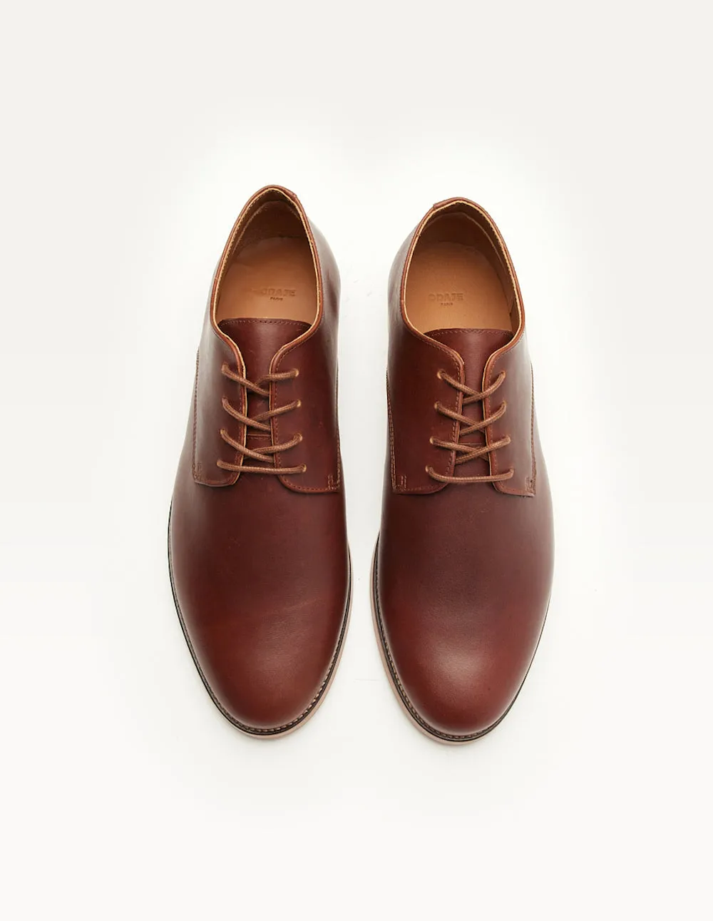 Derbies Antonin - Cuir pull-up terracotta