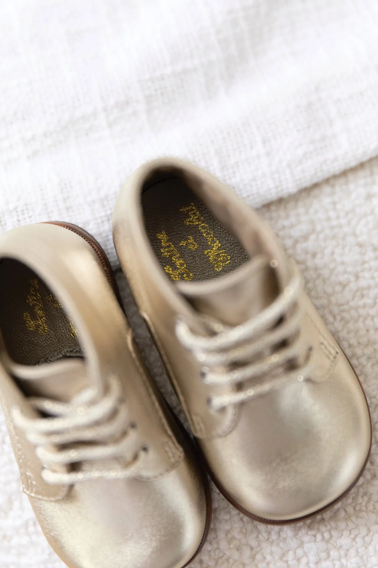 Derbies - Cuir doré