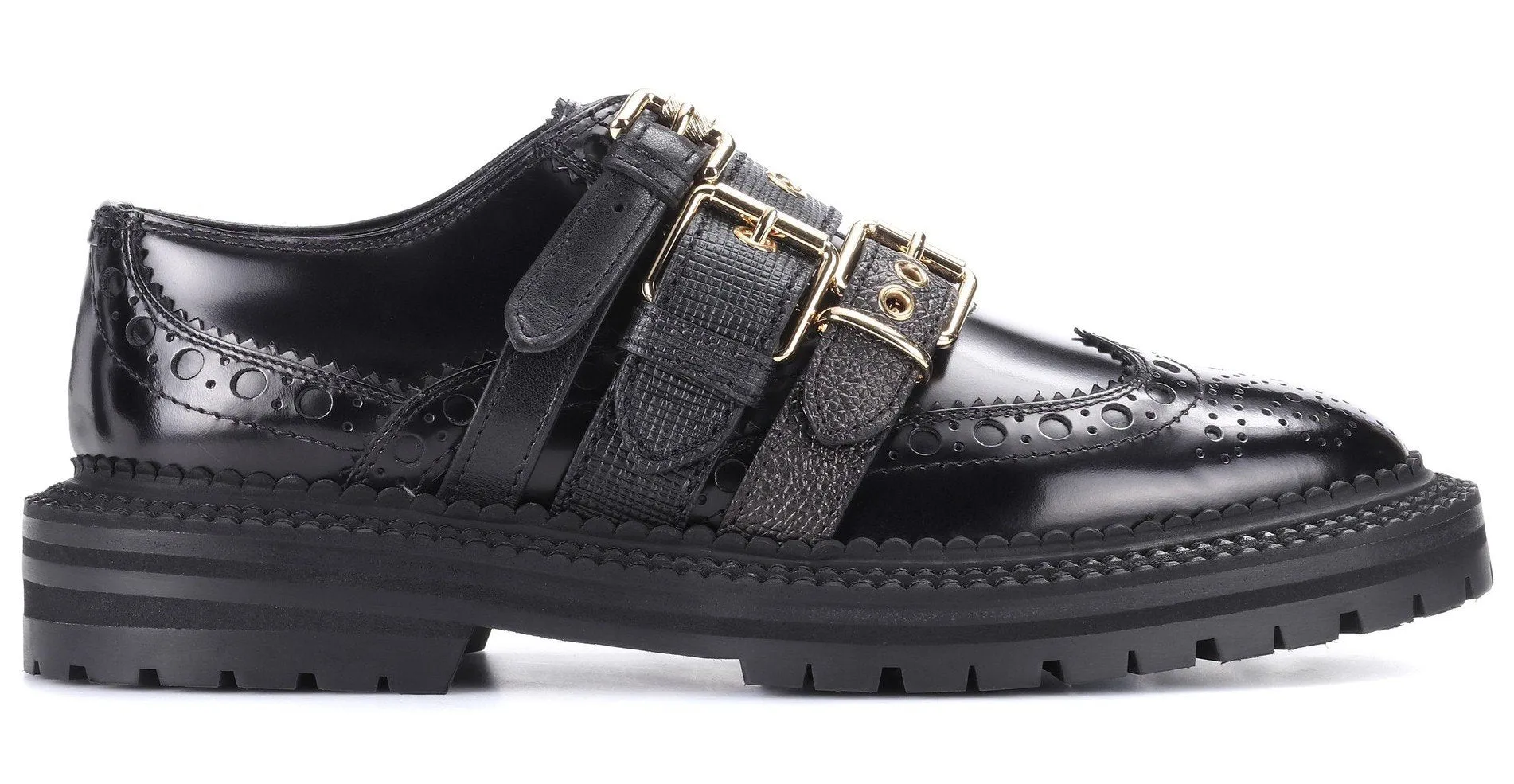 Doherty Multi-Strap Leather Brogues