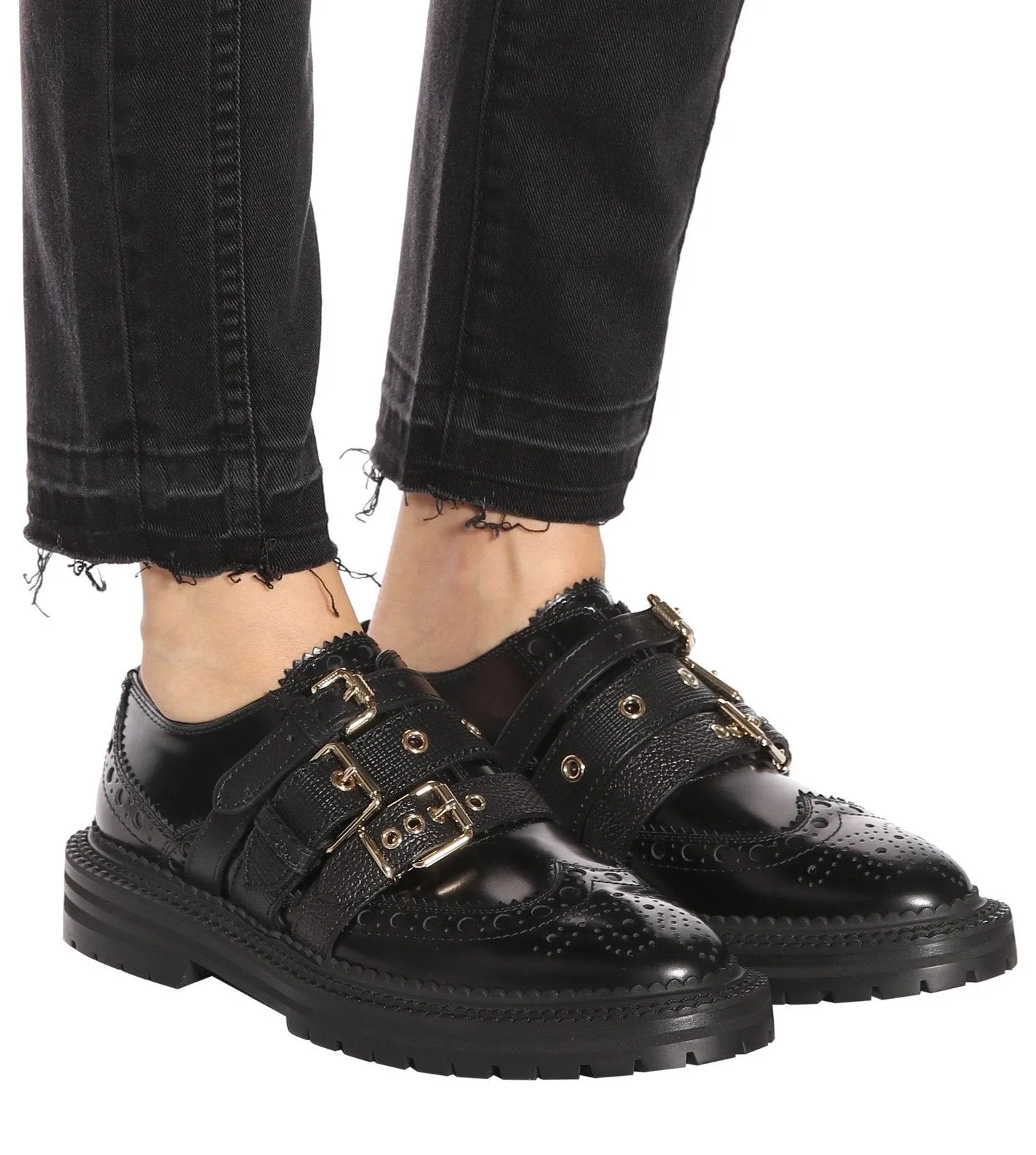 Doherty Multi-Strap Leather Brogues