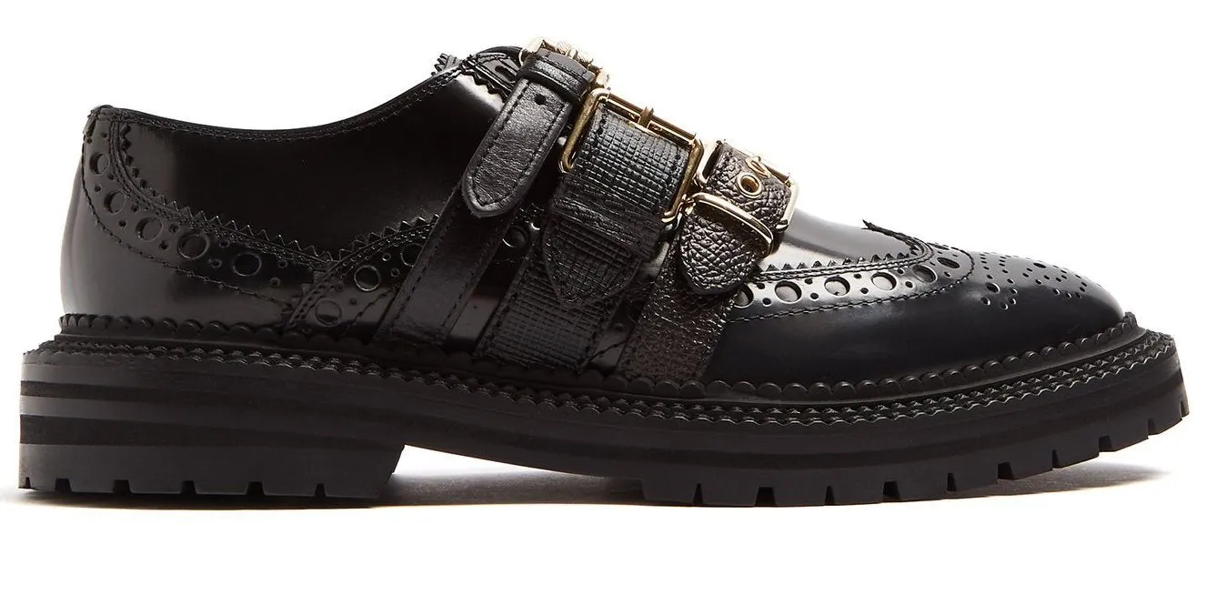 Doherty Multi-Strap Leather Brogues