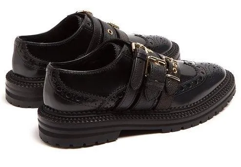 Doherty Multi-Strap Leather Brogues