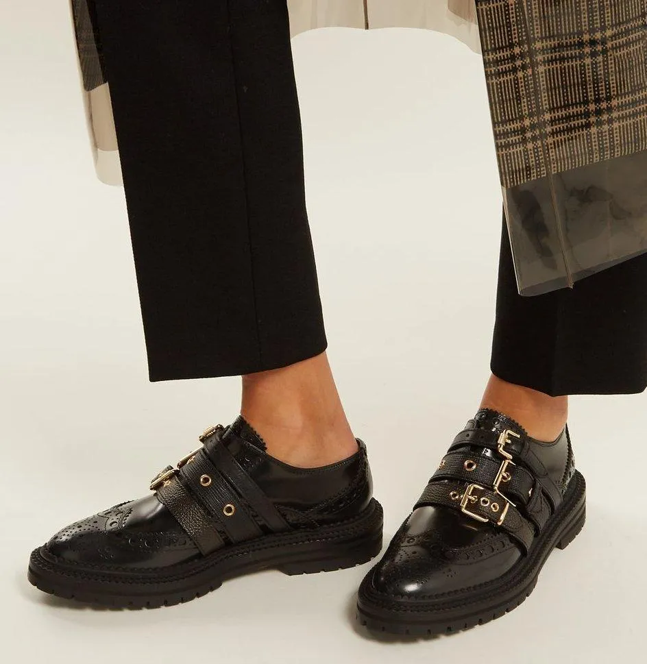 Doherty Multi-Strap Leather Brogues