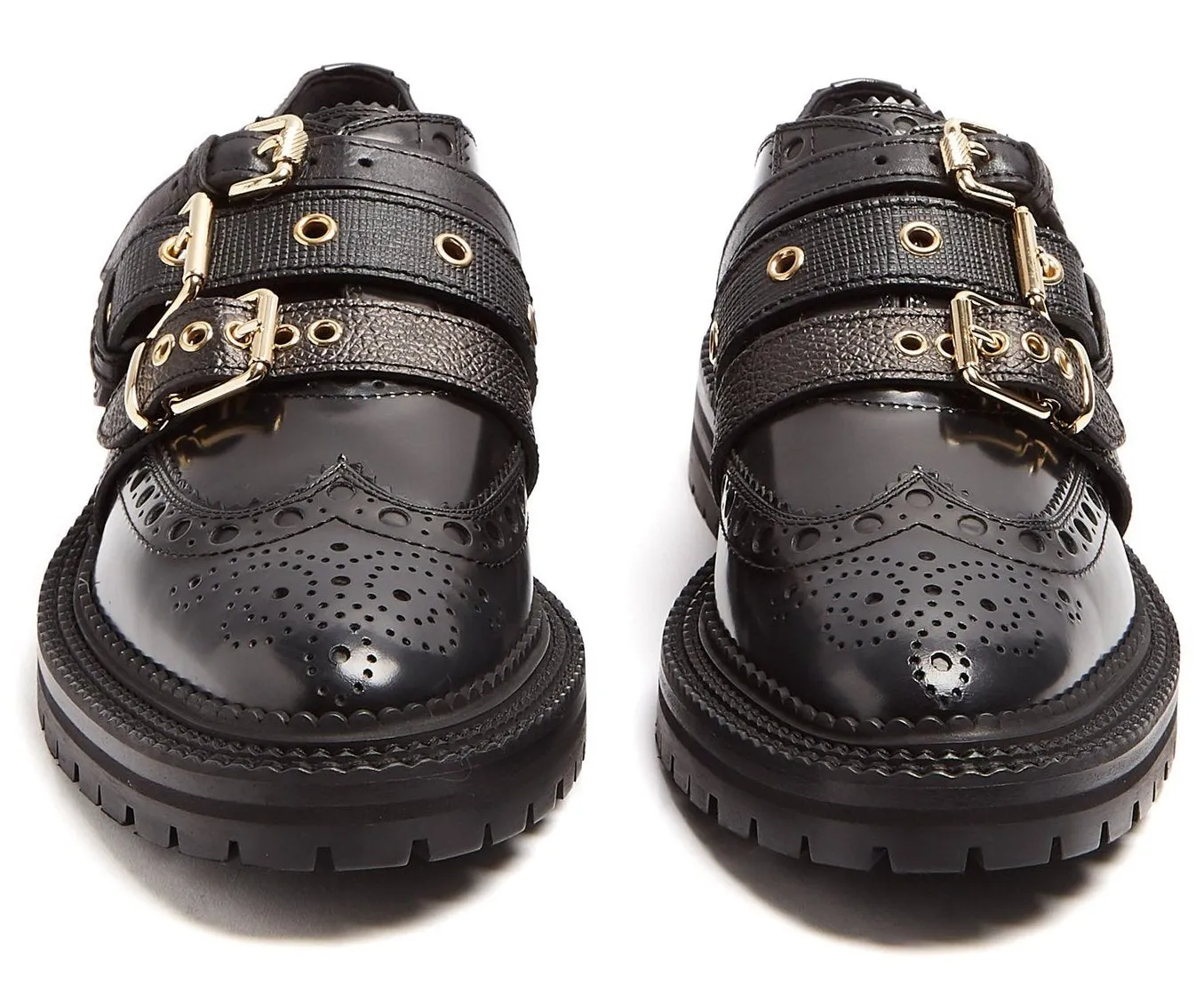 Doherty Multi-Strap Leather Brogues