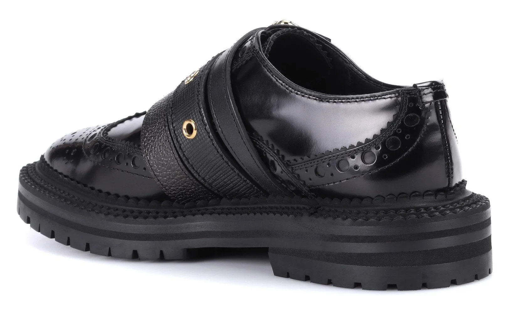 Doherty Multi-Strap Leather Brogues