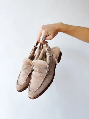 Dolce Vita: Hardi Plush Loafer in Mushroom Suede