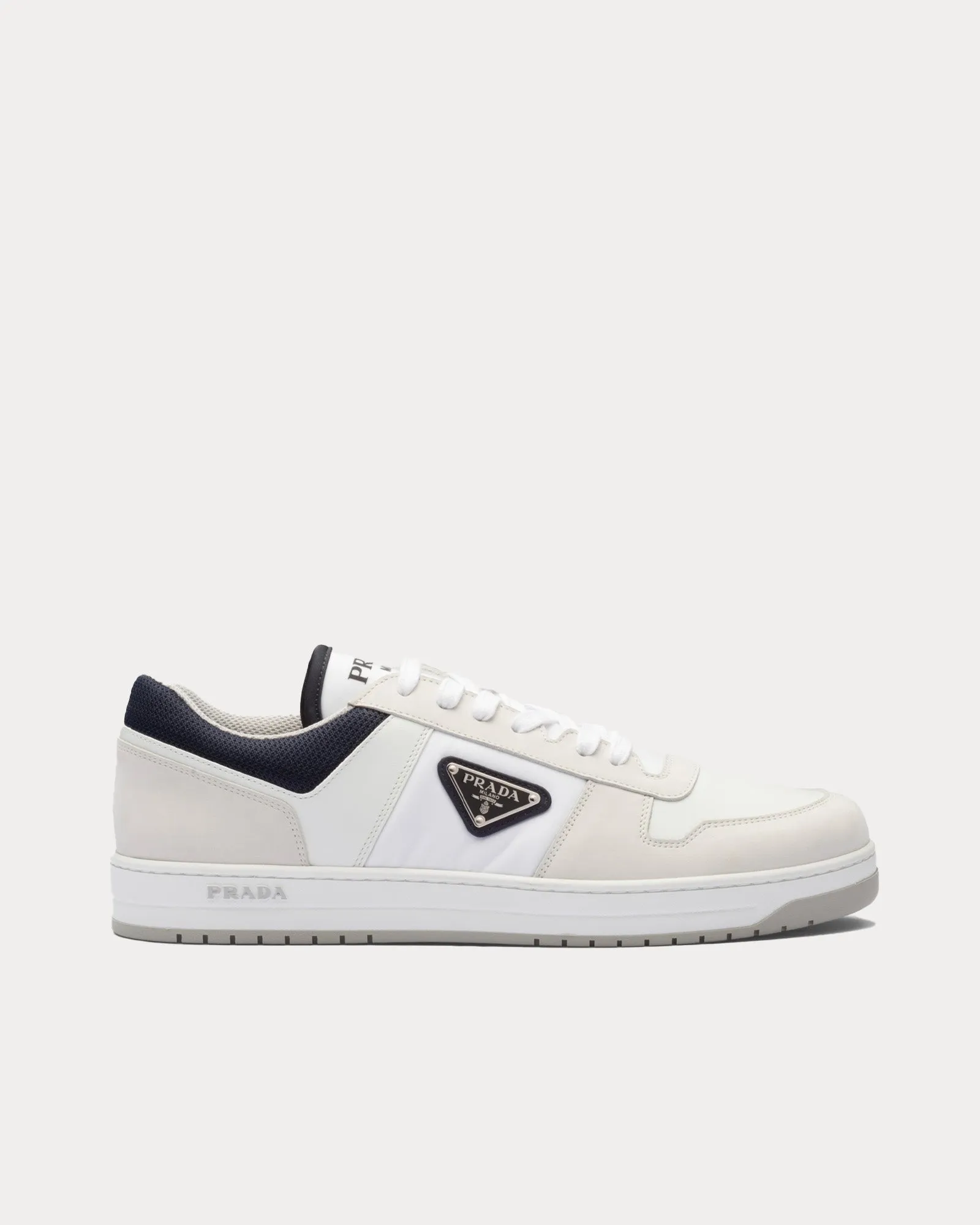 Downtown Re-Nylon White / Ultramarine Blue Low Top Sneakers