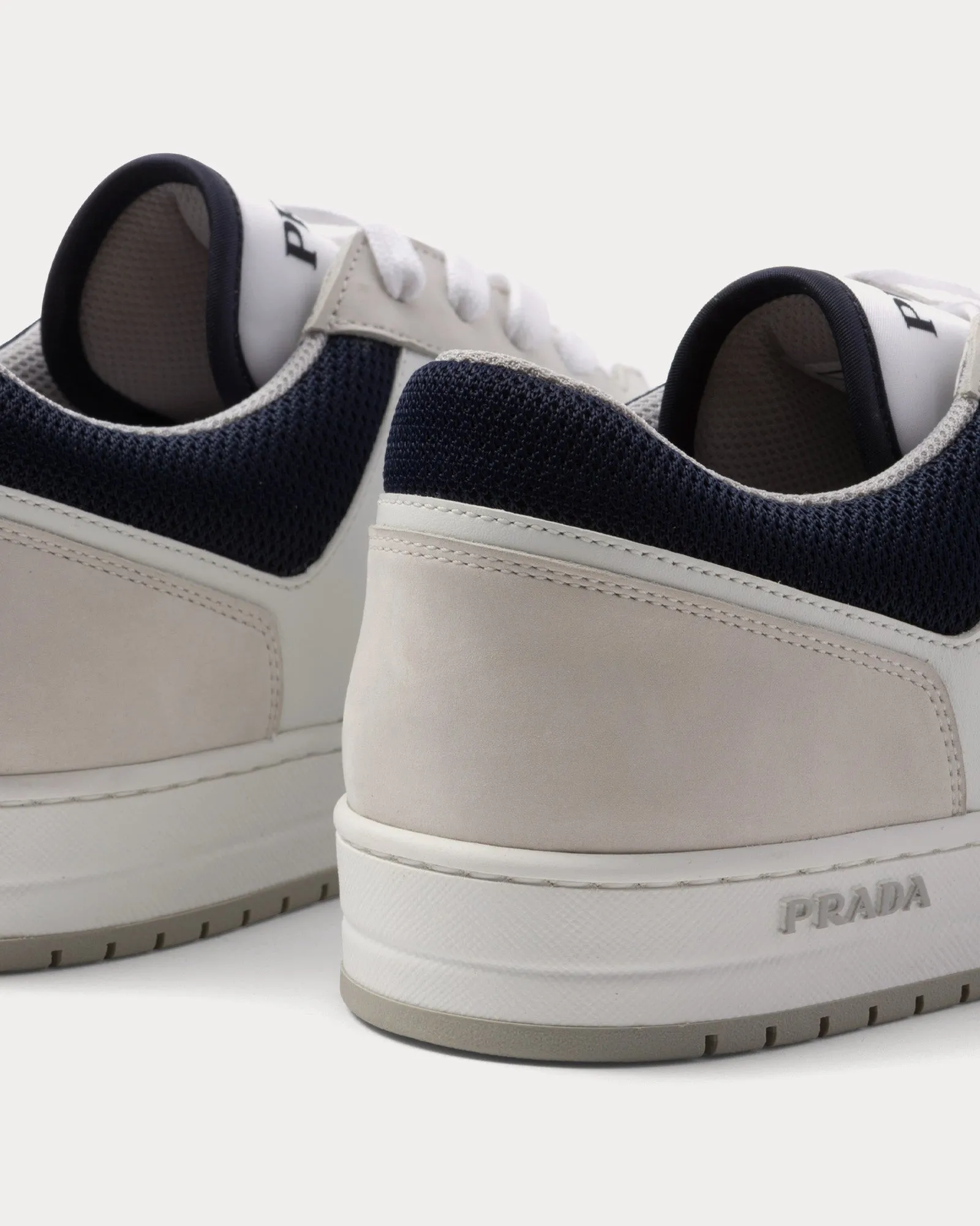 Downtown Re-Nylon White / Ultramarine Blue Low Top Sneakers