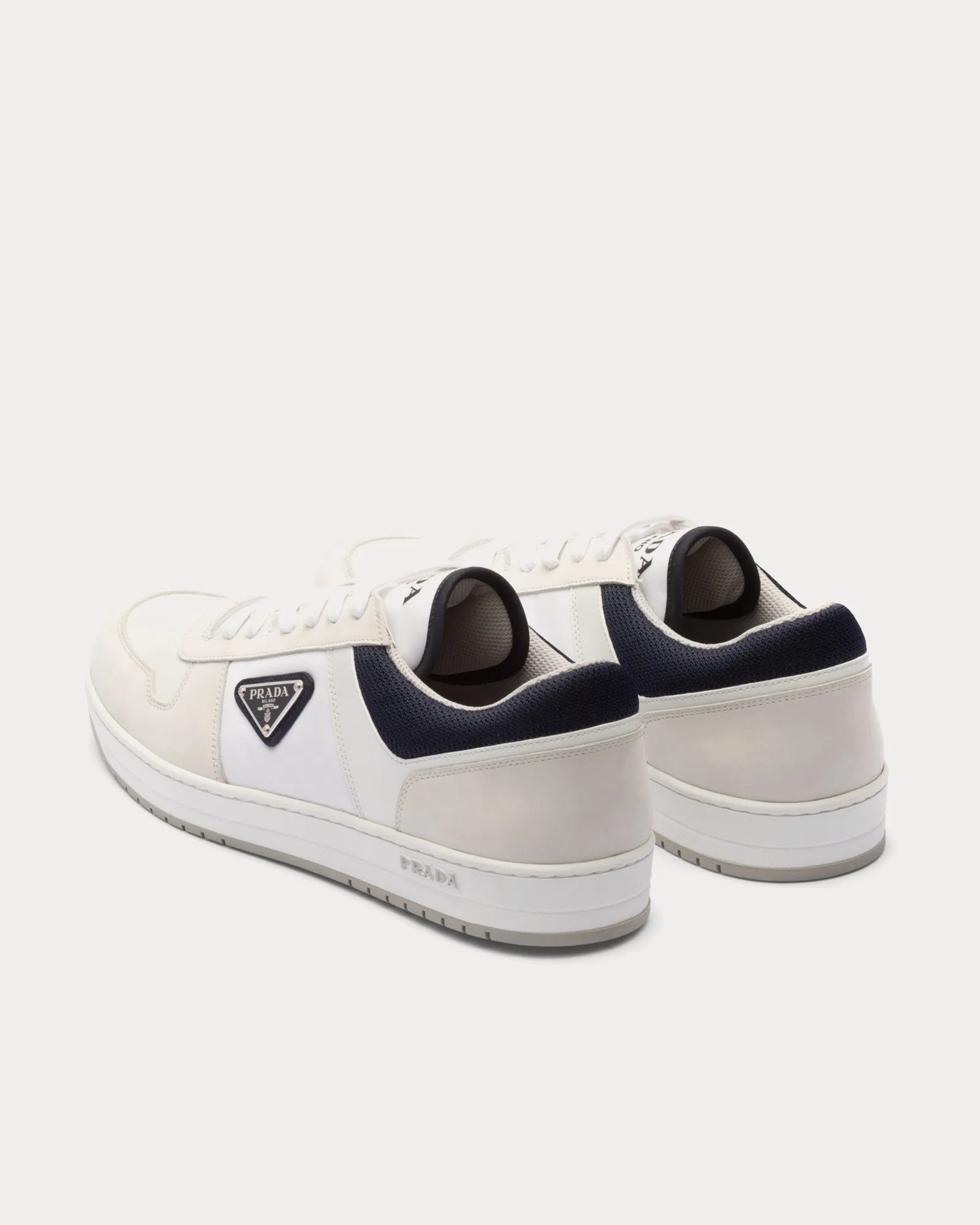 Downtown Re-Nylon White / Ultramarine Blue Low Top Sneakers