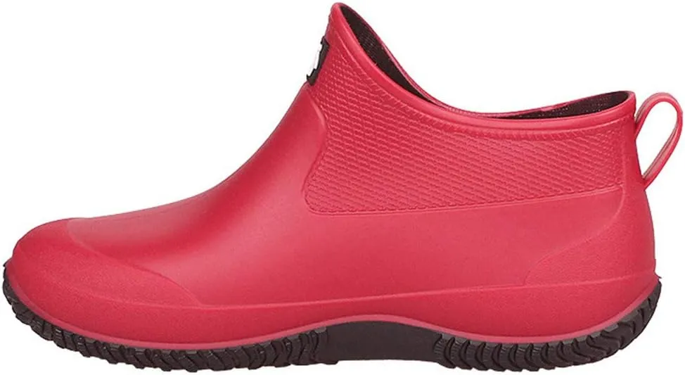 FENIKUSU Men's Waterproof Rain Boots Ankle High Antiskid Garden Kitchen Work Shoes with Comfortable Insole