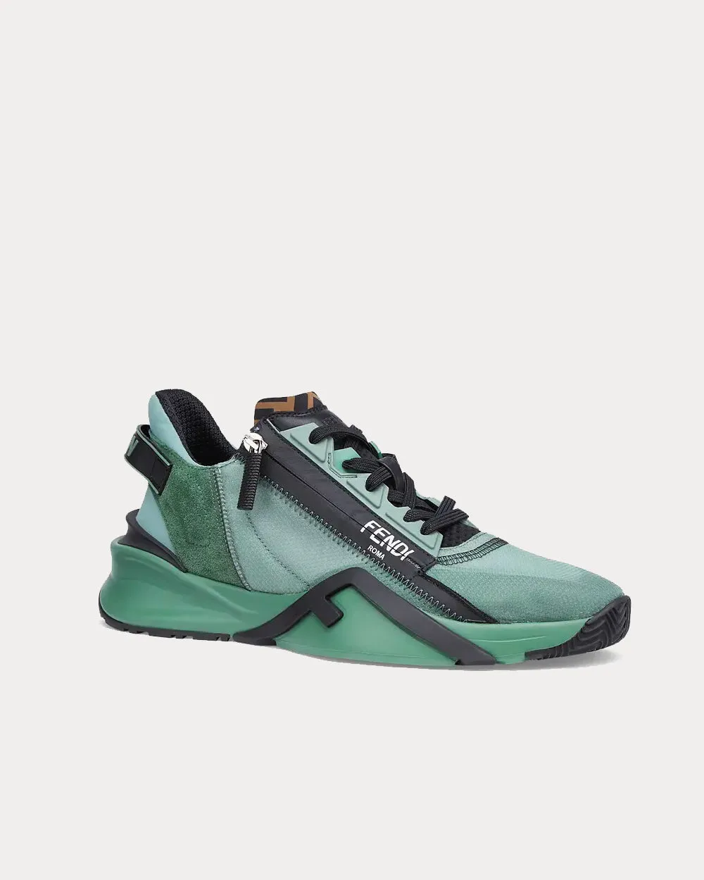 Flow Nylon Green Low Top Sneakers