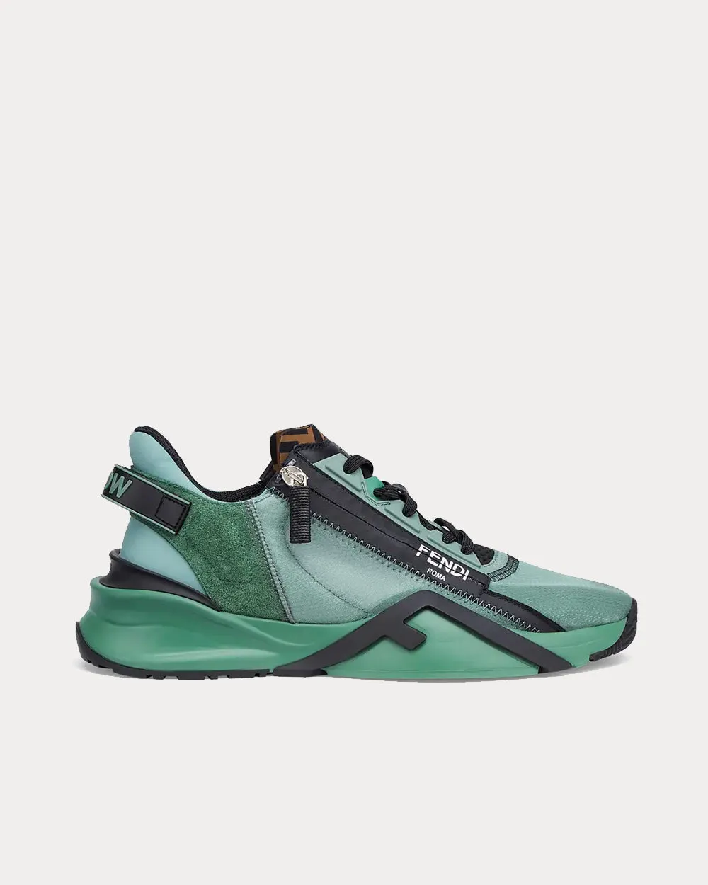 Flow Nylon Green Low Top Sneakers