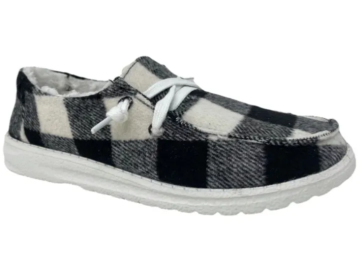 Gypsy Jazz Riley Plaid Slip-Ons