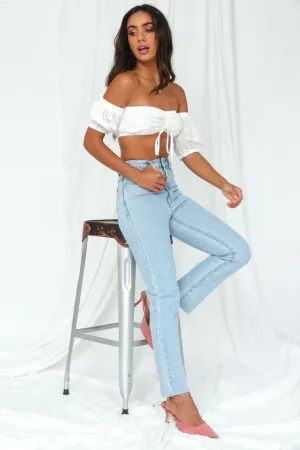High Slim Mom Jeans Light Denim