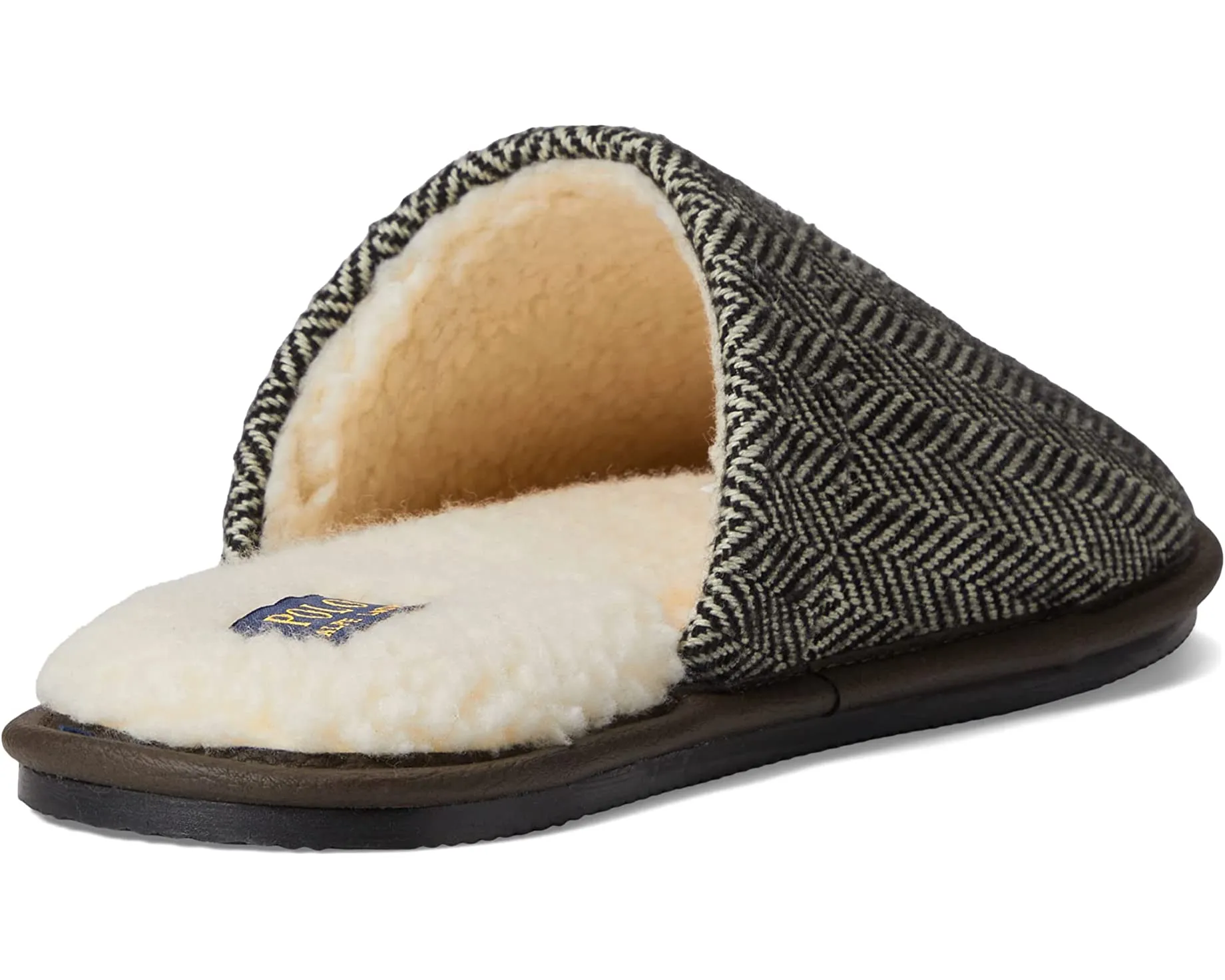 Irving Wool Scuff Polo Ralph Lauren Slippers, white