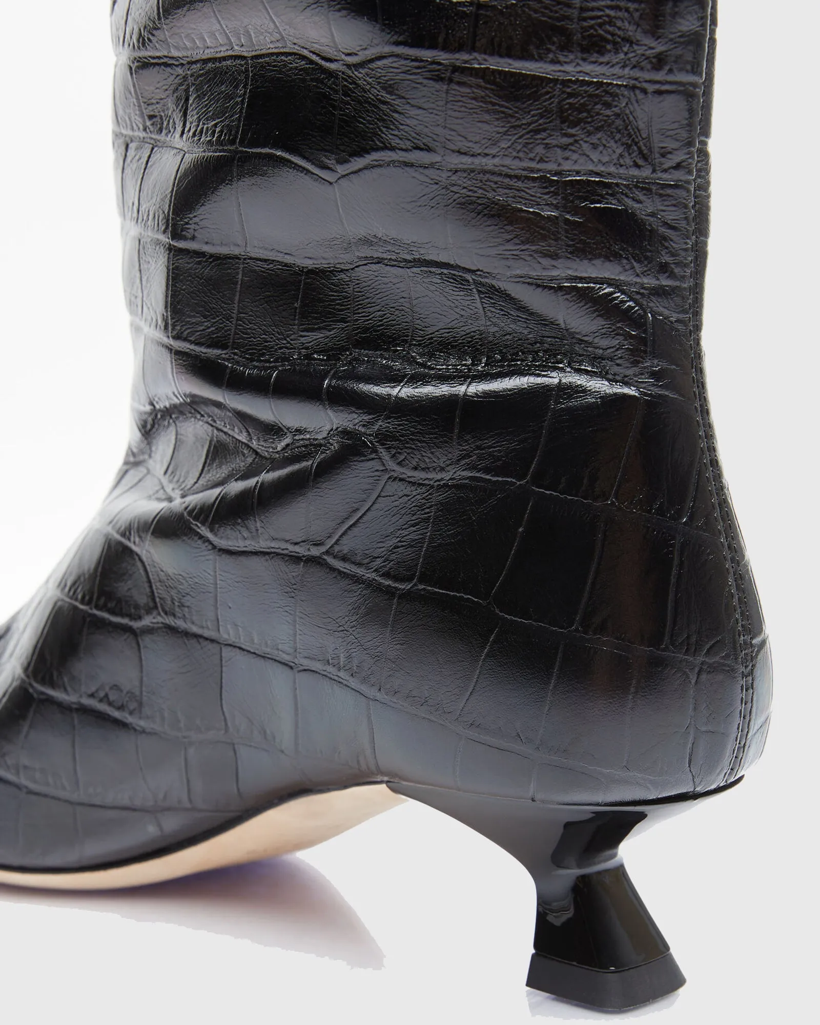 Jolanda Snake Print Knee High Boots