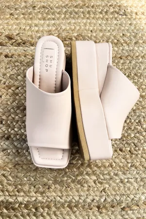 Karlie Nude Platform Wedge| FINAL SALE