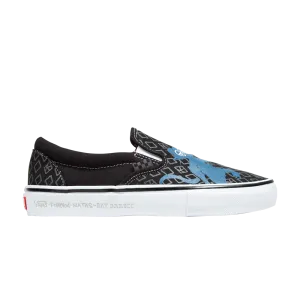 Krooked x Skate Vans slip-ons, black