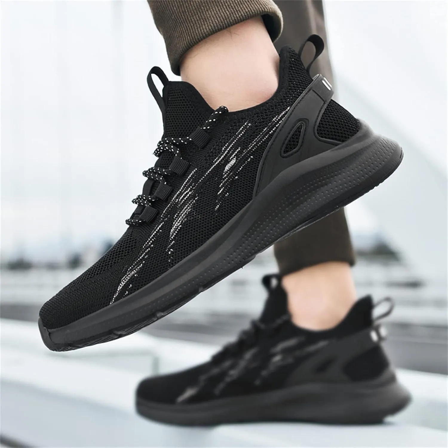 Men's Arch Support Walking Shoes Breathable and Light Outdoor Comfy Walking Shoe Arch Support Plantar Fasciitis