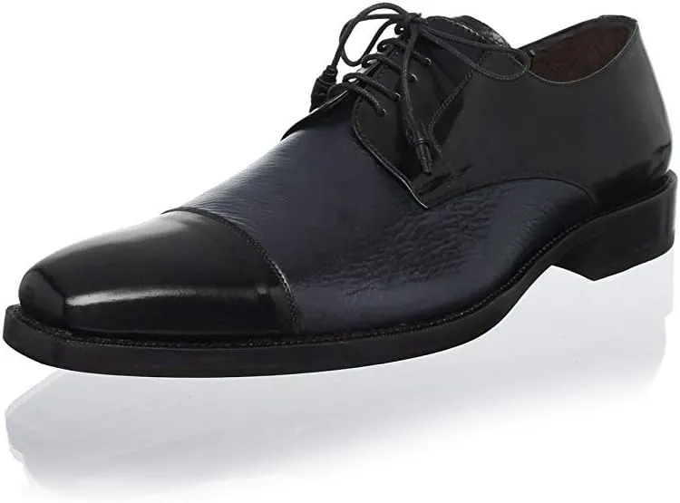 Mezlan Men's Soka Cap Toe Oxford (Blue, 10.5)