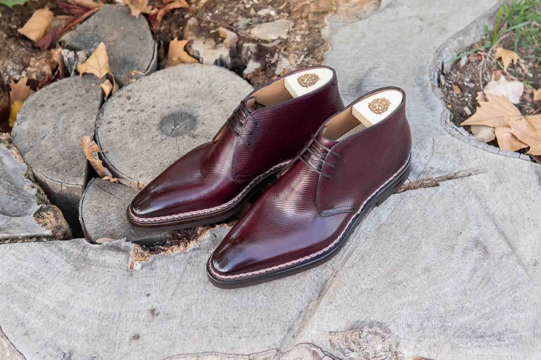 Paolo Scafora Art. ST54 Tyrolese Chukka Boots In Horween Russian Calf