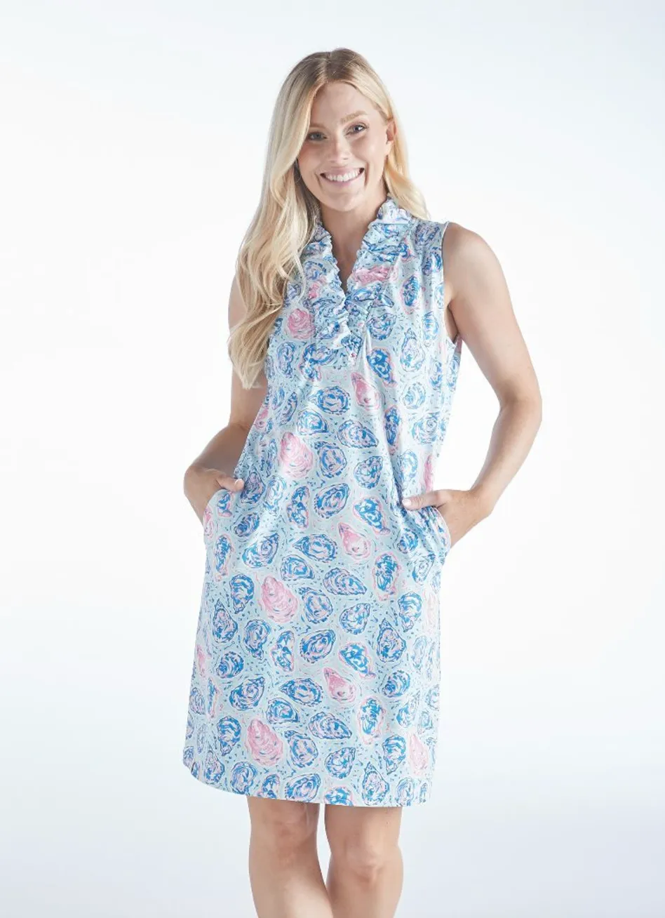 Ruffled V Neck Dress In 2 Colors (S-XXL)
