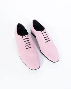 SS19 Pink Suede Derbies