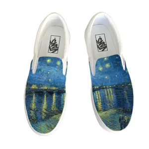 Starry Night Over the Rhône Slip Ons