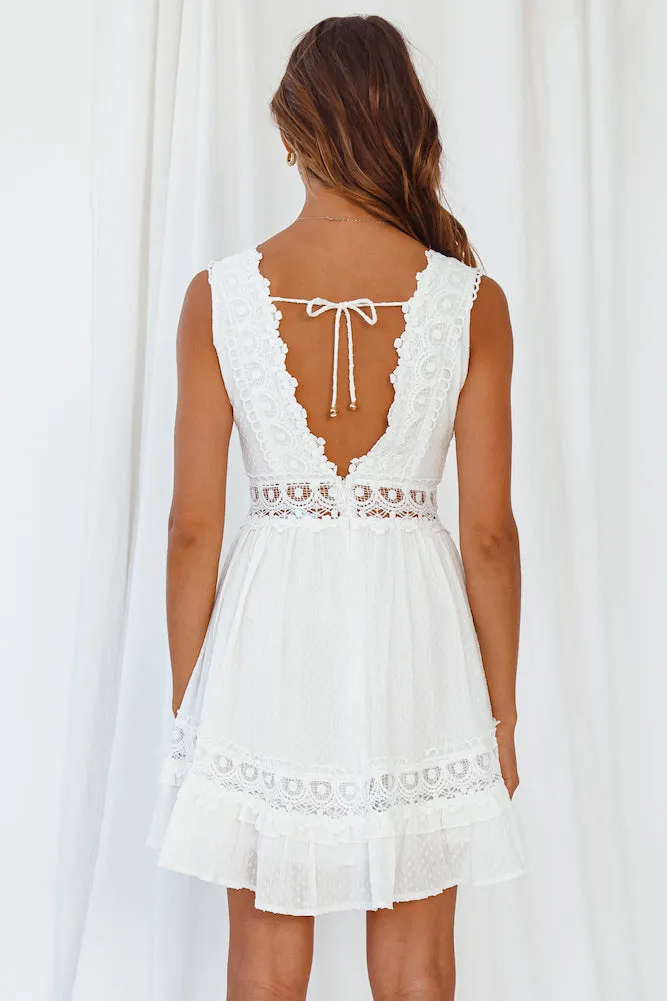 Swim The Aegean Sea Dress White