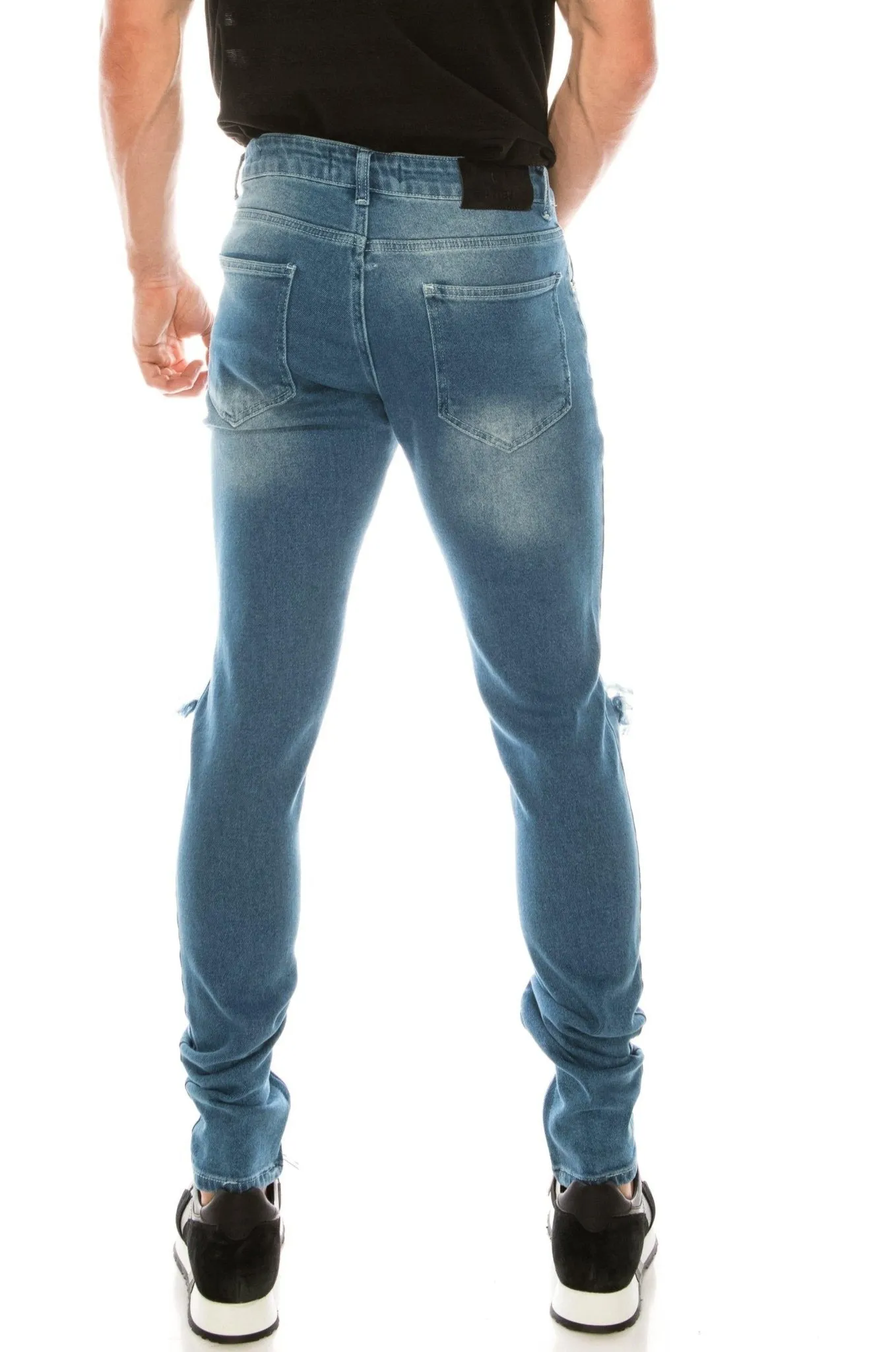 Thrashed Light Blue Skinny Fit Jeans