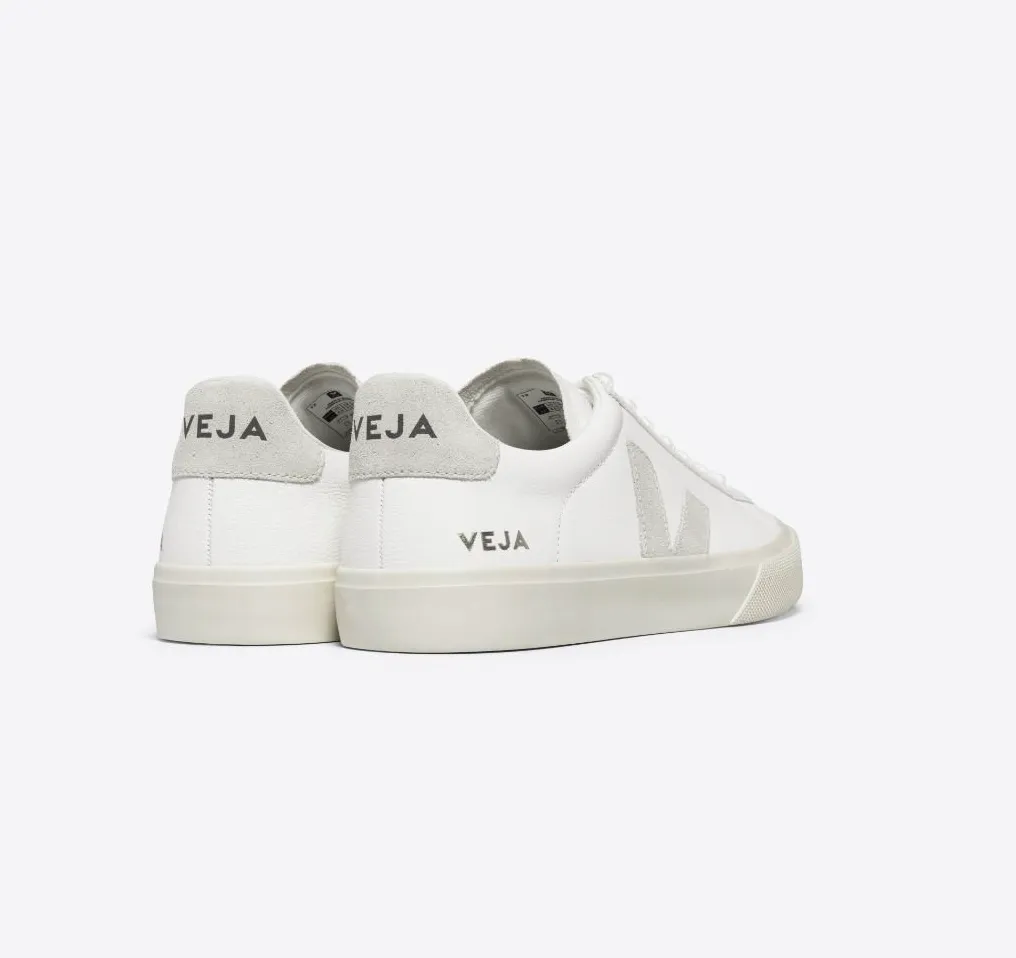 Veja Campo Chromefree Leather Sneaker- Extra White Natural Suede