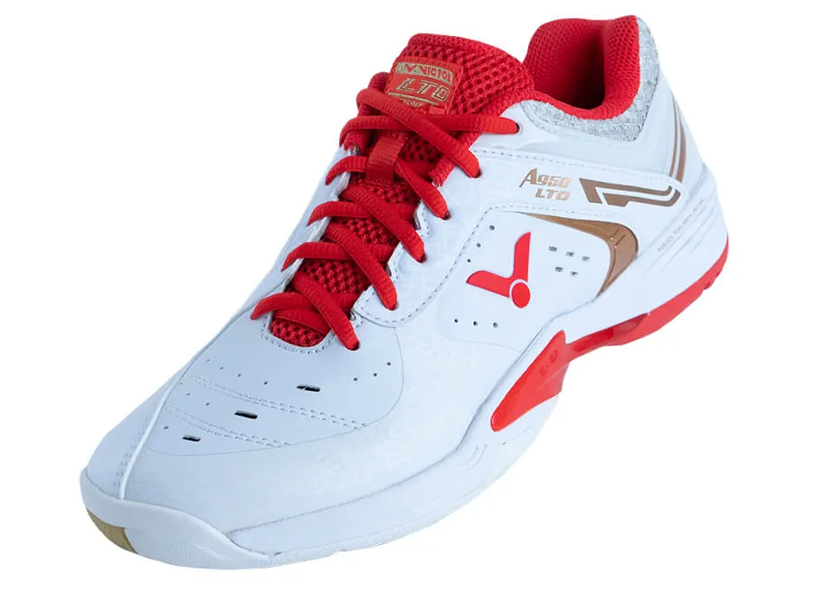 Victor A950LTD AD Badminton Shoes (White/Red)
