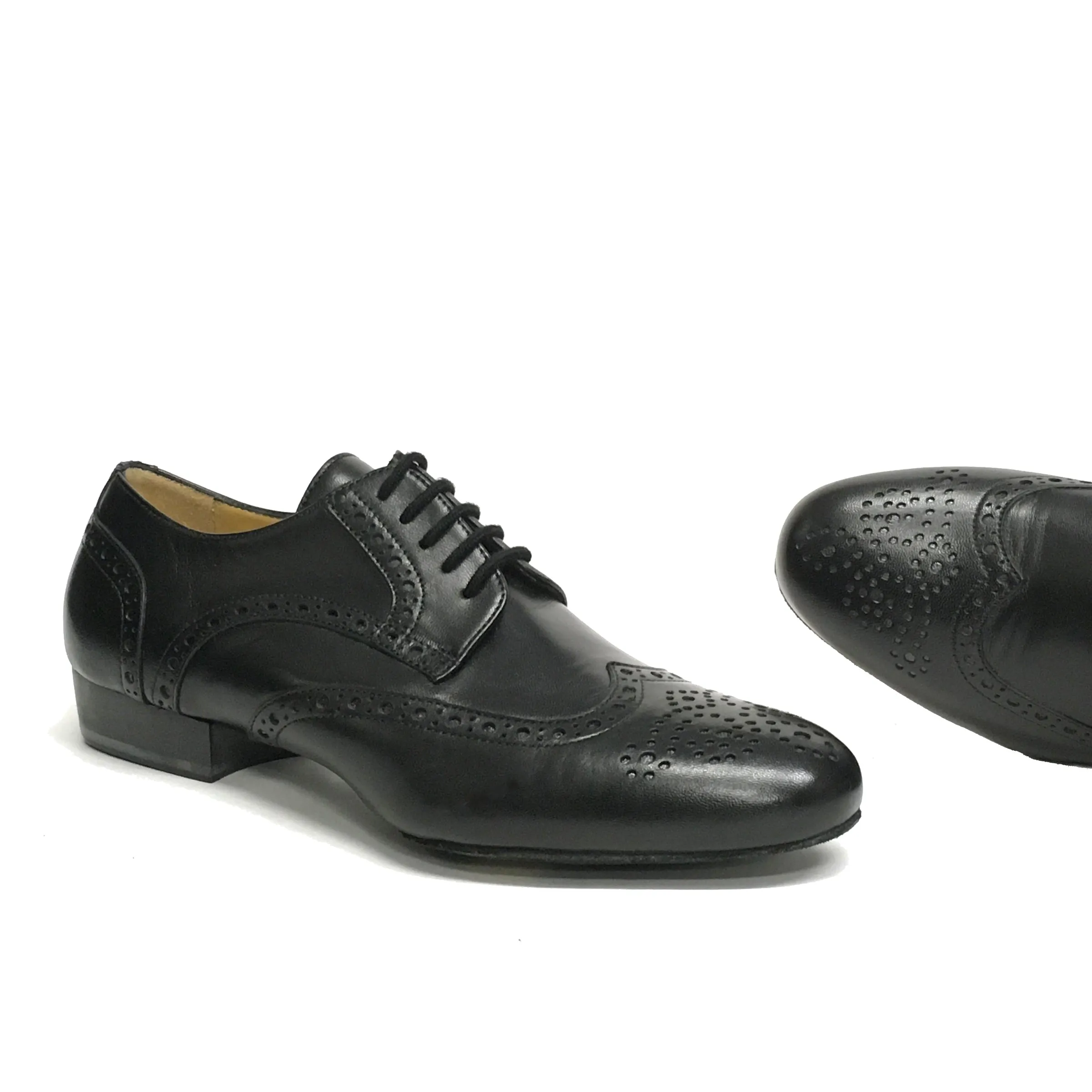 Werner Kern-Mens: Saxony U/P | UBERPOINT NY Black  | 1.2" Forte Heel | SPLIT SOLE | LIMITED EDITION