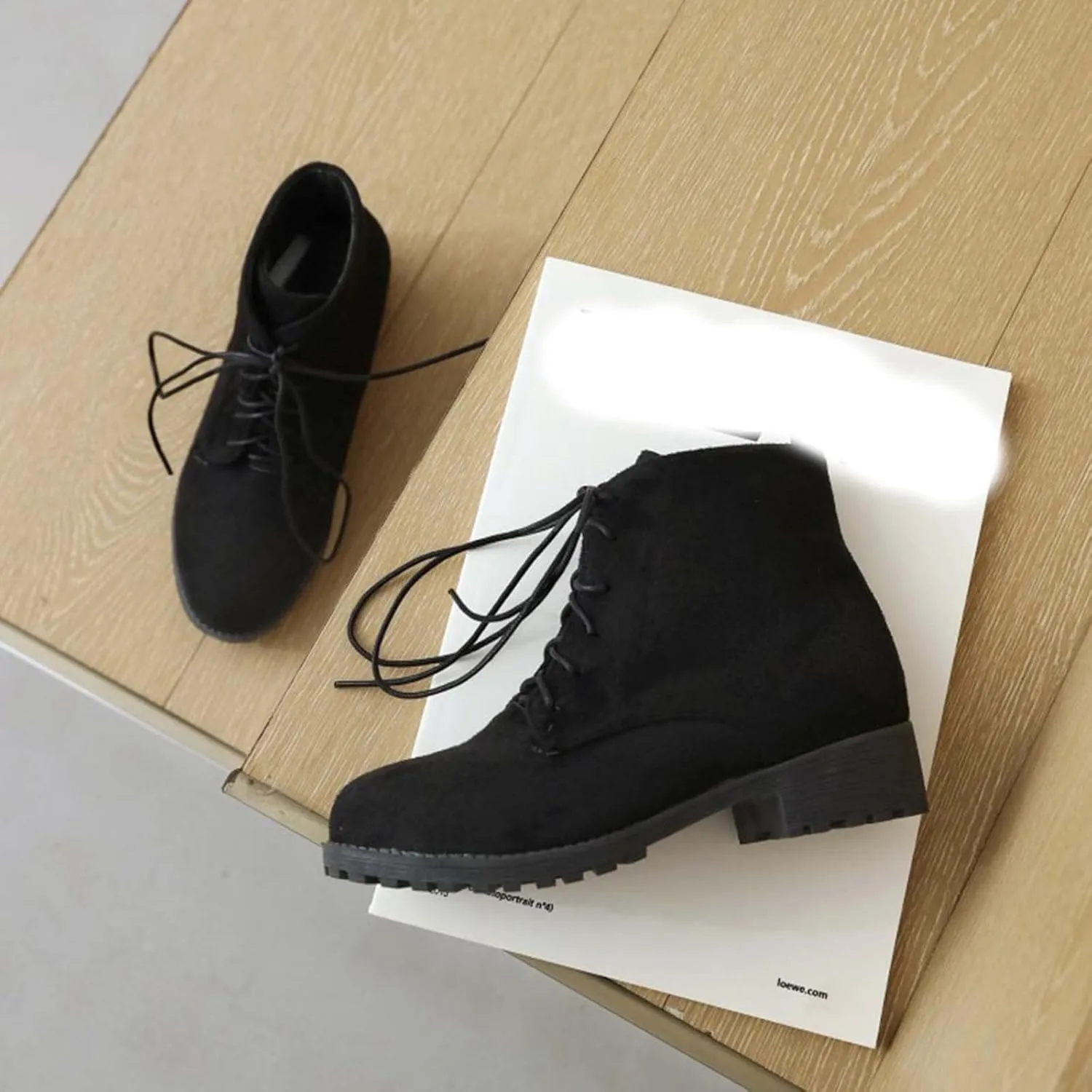 Womens Snow Boots Ankle Brown Booties with Heel Black Cowgirl Boots for Women Platform Bootie Ankle Boot Fashion Closed Head Low Heel Comfortable Pointed Toe